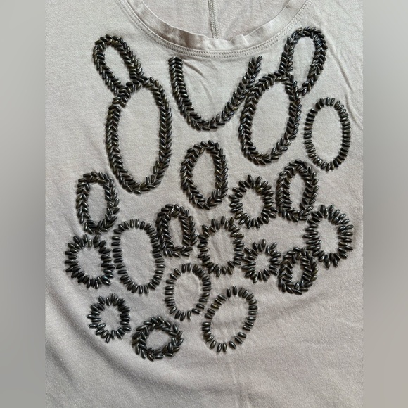 New York & Company Tee Women’s Tan Fitted Polo T-Shirt Size Small - Picture 3 of 6